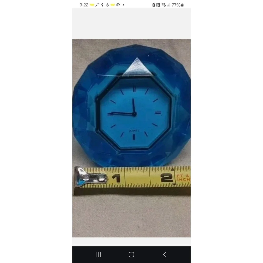 Clock - Facets Of Time March Birthstone: Avon, 1992